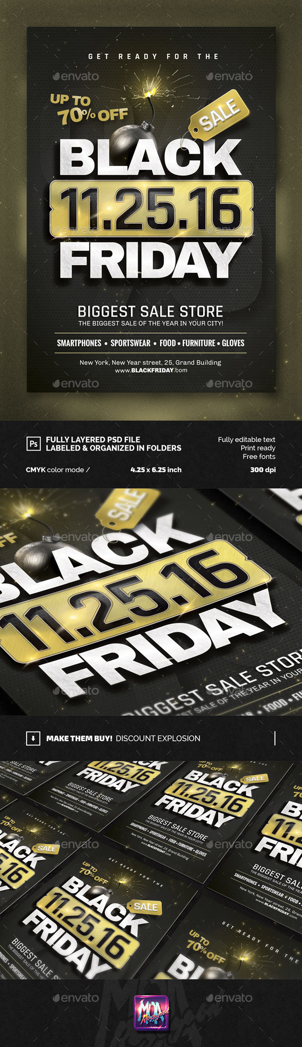 Black Friday flyer Template