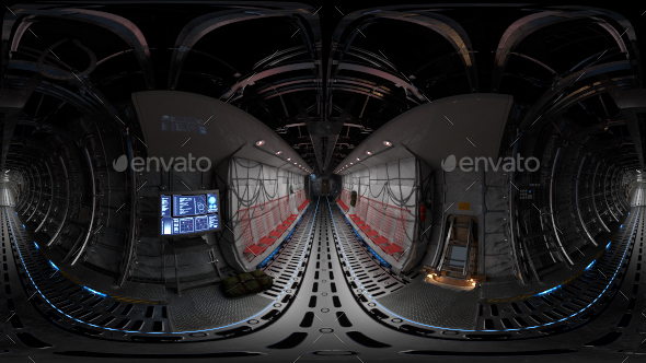 Cargo Airplane Interior HRDi 01 - 3DOcean Item for Sale