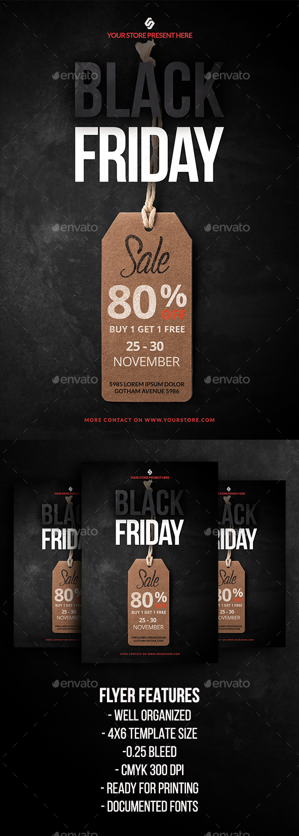 Black Friday Sale Flyer Template