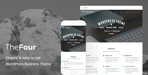TheFour â The best WordPress travel blog theme TheFour is a flexible and easy to use premium WordPress business theme which can help you to bu