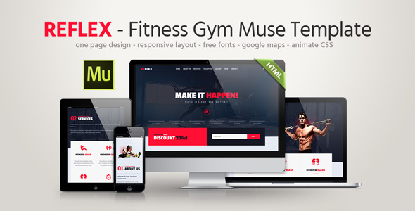 Reflex - Fitness Gym Muse Template