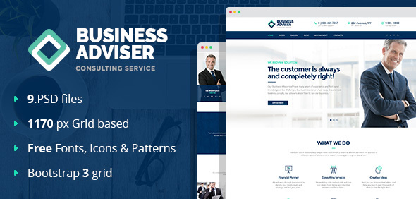 Business Adviser - Multipurpose Business PSD Template