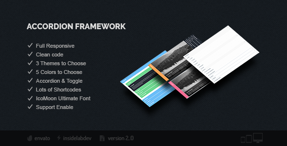 Accordion Framework - CodeCanyon Item for Sale