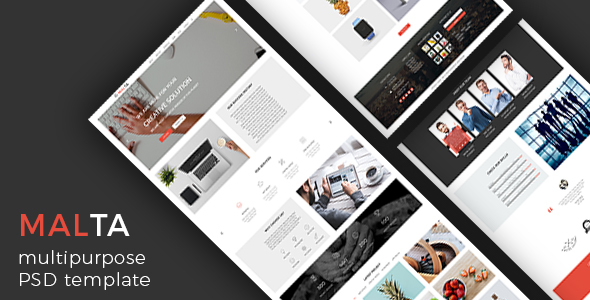 MALTA – Multipurpose One Page PSD Template