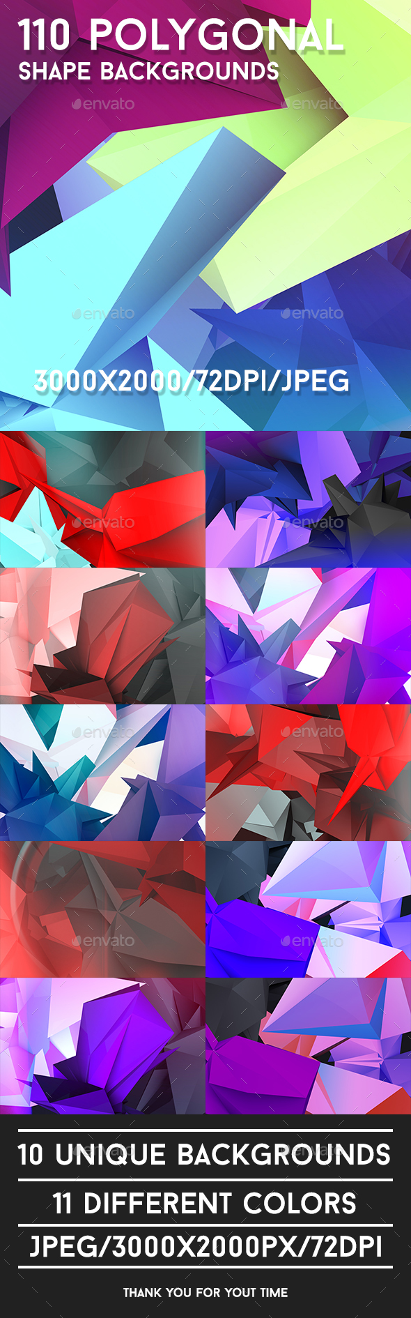 110 Polygonal Shape Backgrounds