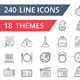 240 Line Icons