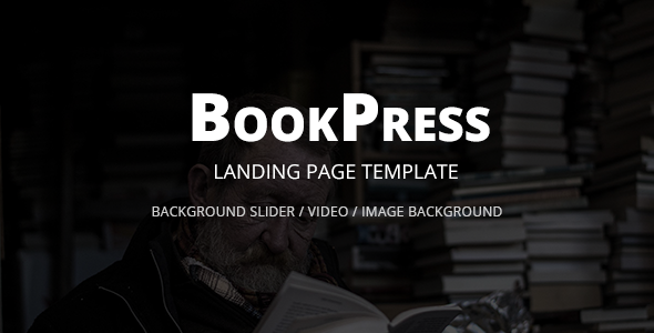 BookPress Landing Page Template