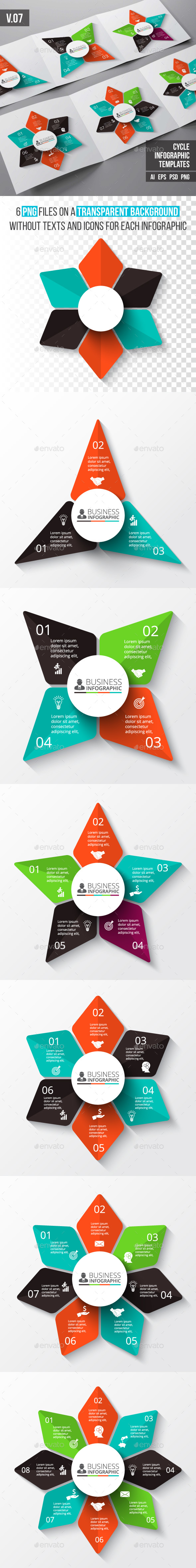 Infographics template set v.07