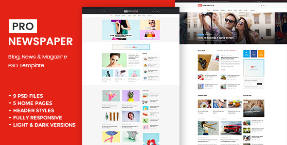 Pro Newspaper - Multipurpose News PSD