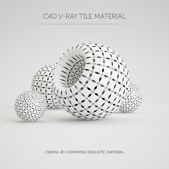 C4D V-Ray Marrakesh Tile Material - 3DOcean Item for Sale