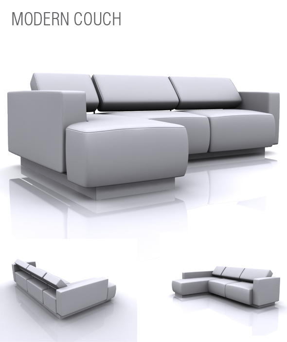 Modern Couch - 3DOcean Item for Sale