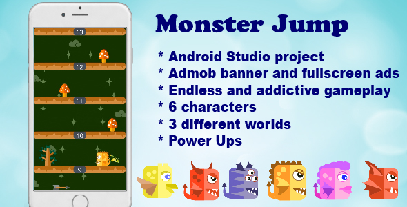 CodeCanyon Monster Jump Android Game 18707484 CodeCanyon Monster Jump Android Game 18707484