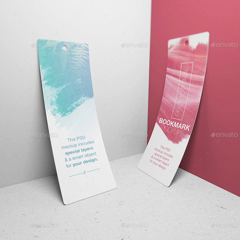 Promotional Bookmark Mockups By Wutip Graphicriver