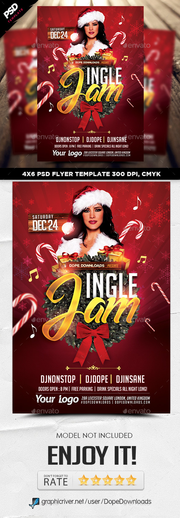 Jingle Jam Christmas Flyer