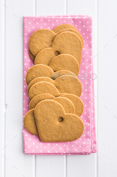 Photodune Gingerbread shape heart. 18737418