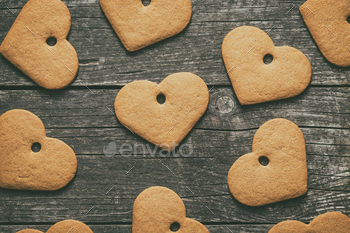 Photodune Gingerbread shape heart. 18737426