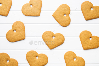 Photodune Gingerbread shape heart. 18737445