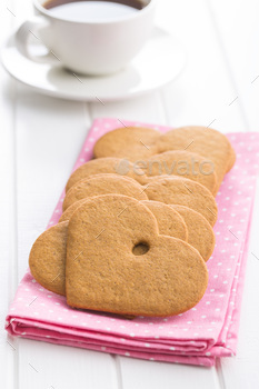 Photodune Gingerbread shape heart. 18737441