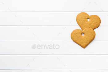 Photodune Gingerbread shape heart. 18737451