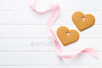 Photodune Gingerbread shape heart. 18737449