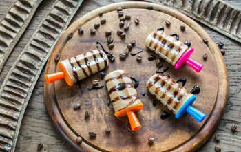Photodune Coffee popsicles with chocolate topping 18753195