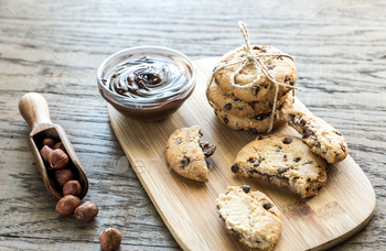 Photodune Cookies with chocolate cream and hazelnuts 18753230