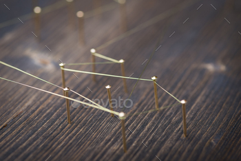Photodune Web of wires, showing connections between groups and singles 18769992