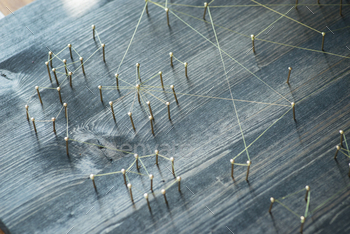 Photodune Web of wires, showing connections between groups and singles 18770007