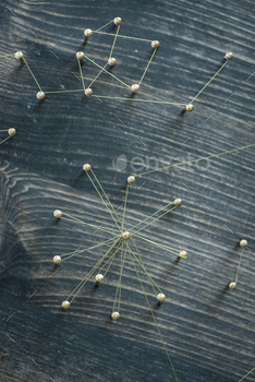 Photodune Web of wires, showing connections between groups and singles 18770008