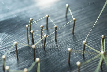Photodune Web of wires, showing connections between groups and singles 18770011