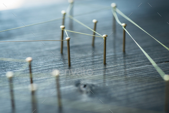 Photodune Web of wires, showing connections between groups and singles 18770014