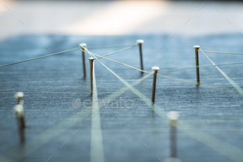Photodune Web of wires, showing connections between groups and singles 18770015