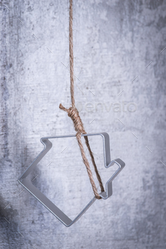 Photodune Metal figure of house in a hangmans loop 18780138