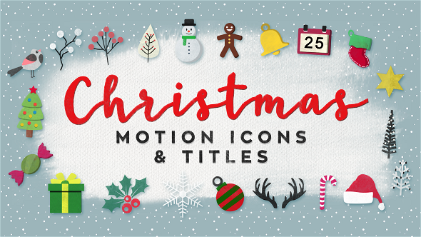 Christmas Motion Icons u0026 Titles