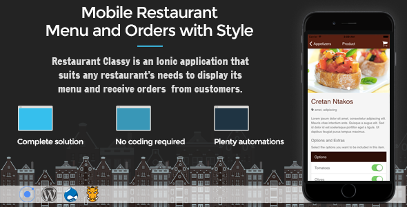 Restaurant Ionic Classy- Full Application with Firebase backend
