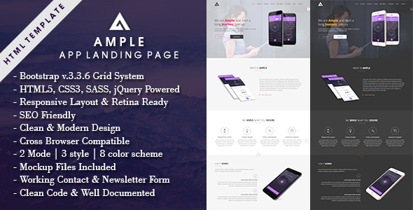 AMPLE - All In One App Landing Page