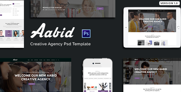 Aabid | Creative Agency PSD Template