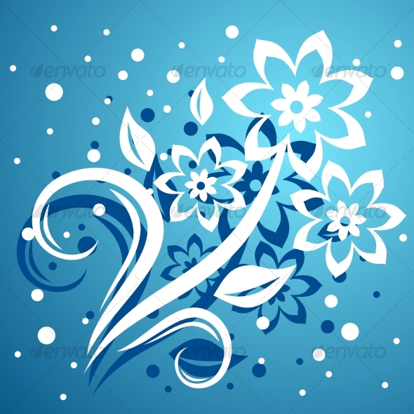 Abstract floral background for design Abstract floral background for design