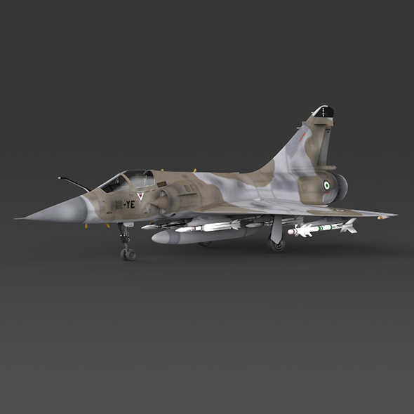 Fighter Aircraft Mirage 2000 - 3DOcean Item for Sale