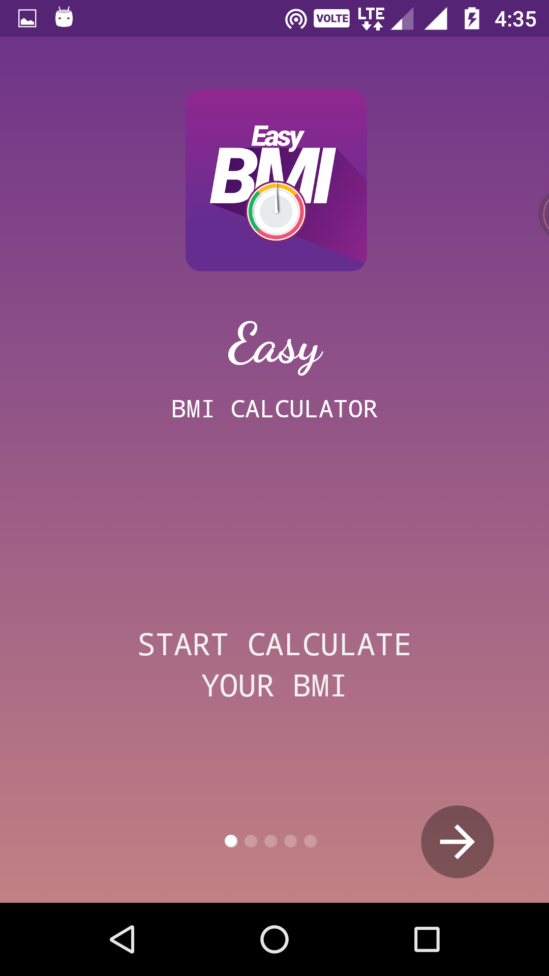 Easy BMI Calculator | Android Studio Mobile Application by 0effortthemes