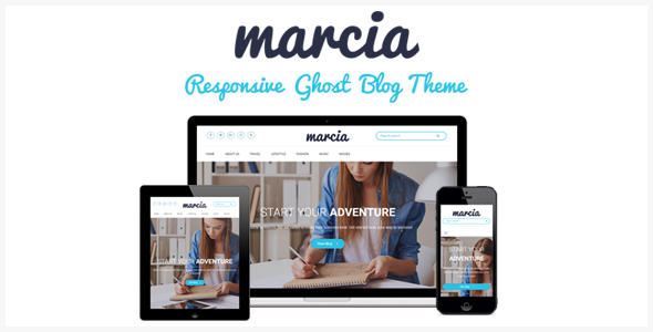 Marcia - Responsive Masonry Ghost Blog Theme