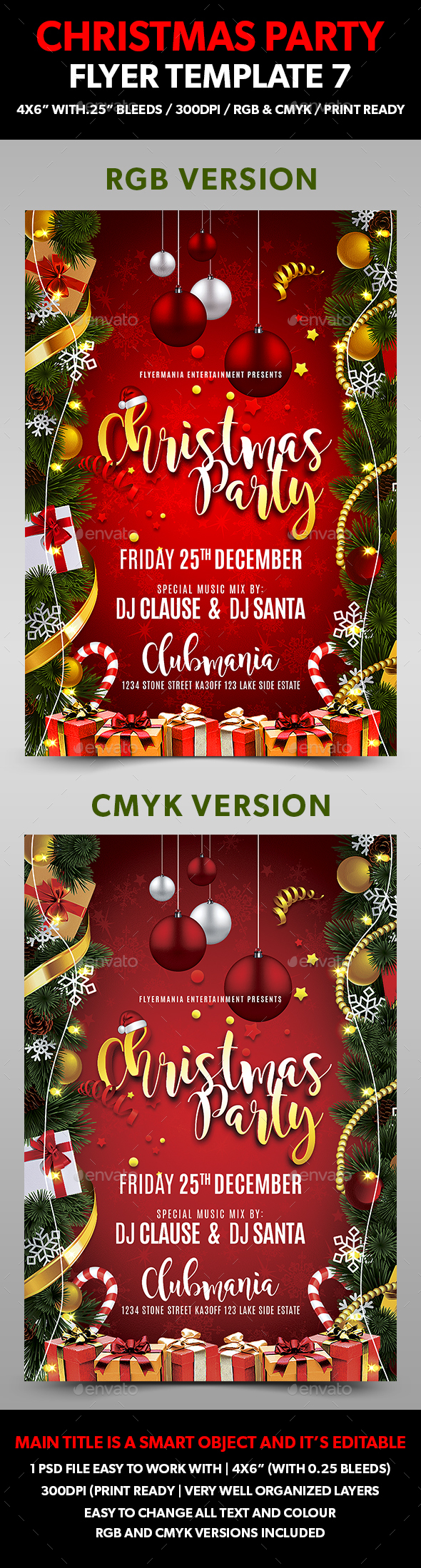 Christmas Party Flyer Template 7