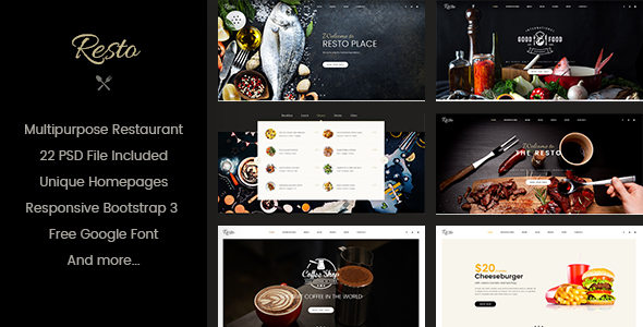 Resto | Multipurpose Restaurant & Cafe Joomla Template