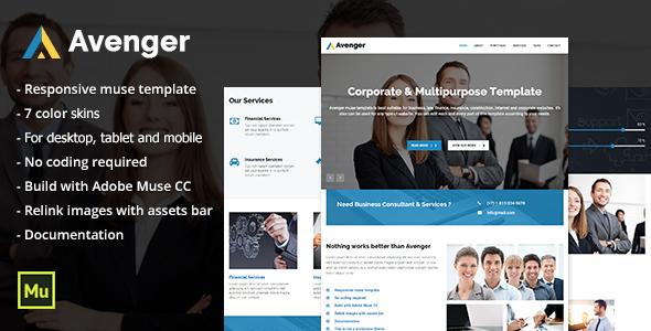 Avenger - Responsive Corporate & Multipurpose Template