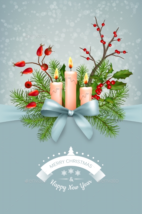 Vector Christmas Greeting Card