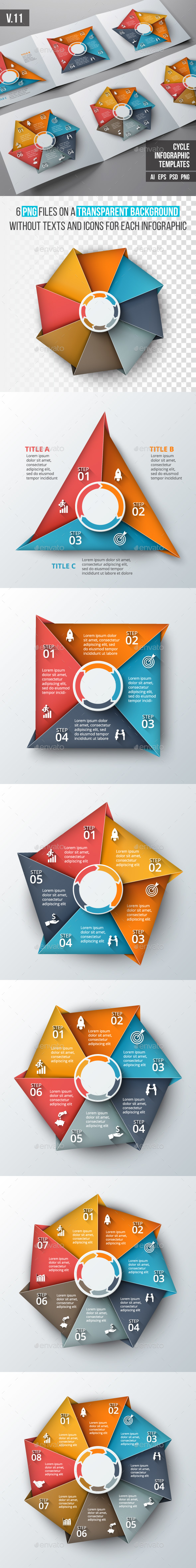 Infographics template set v.11