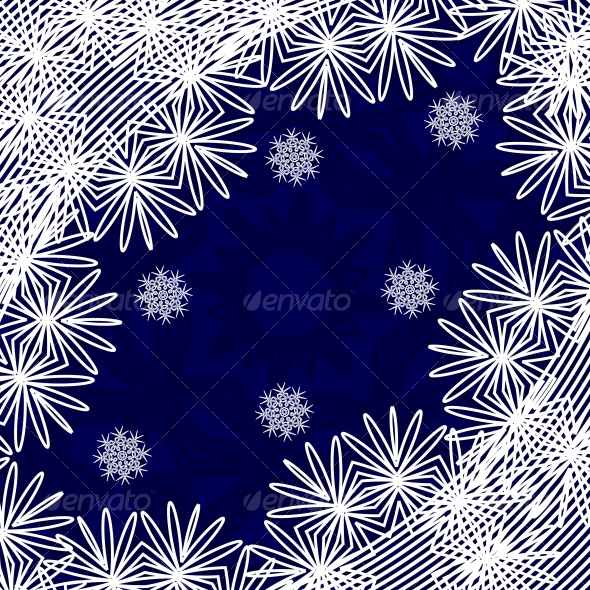 Christmas background with the snow-flakes Christmas background with the snow-flakes
