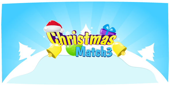 Christmas Match3 - HTML5 game. Construct2 (.capx) + leaderboard API