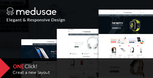 MEDUSAE Eommerce Multi-purpose PSD Template