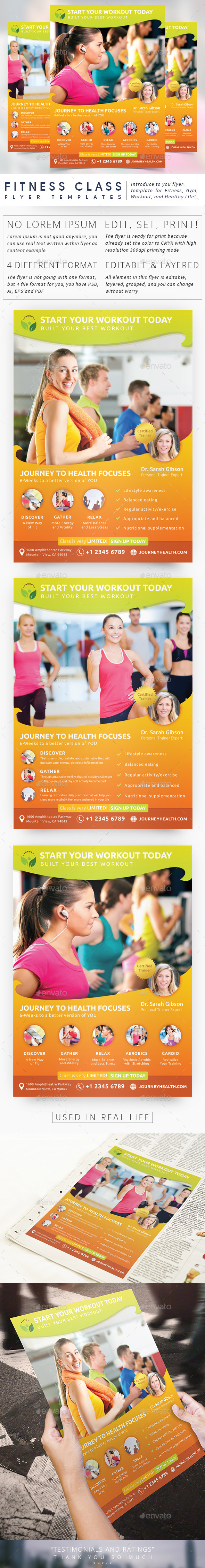 Fitness Class Flyer